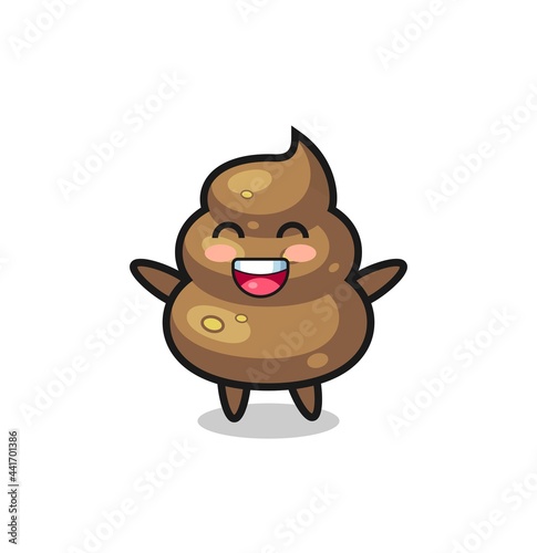 happy baby poop cartoon character