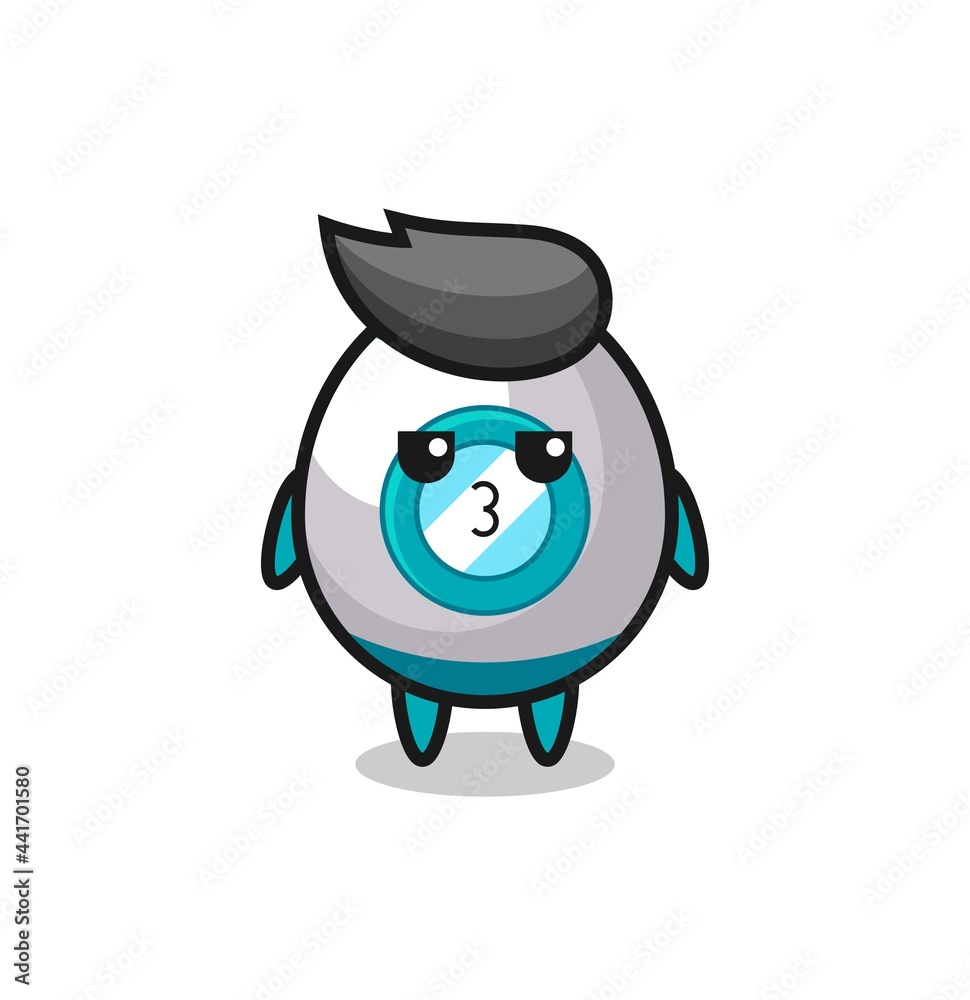 Fototapeta premium the bored expression of cute rocket characters