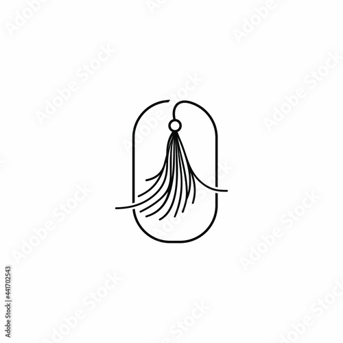 Tassel logo vector icon illustration