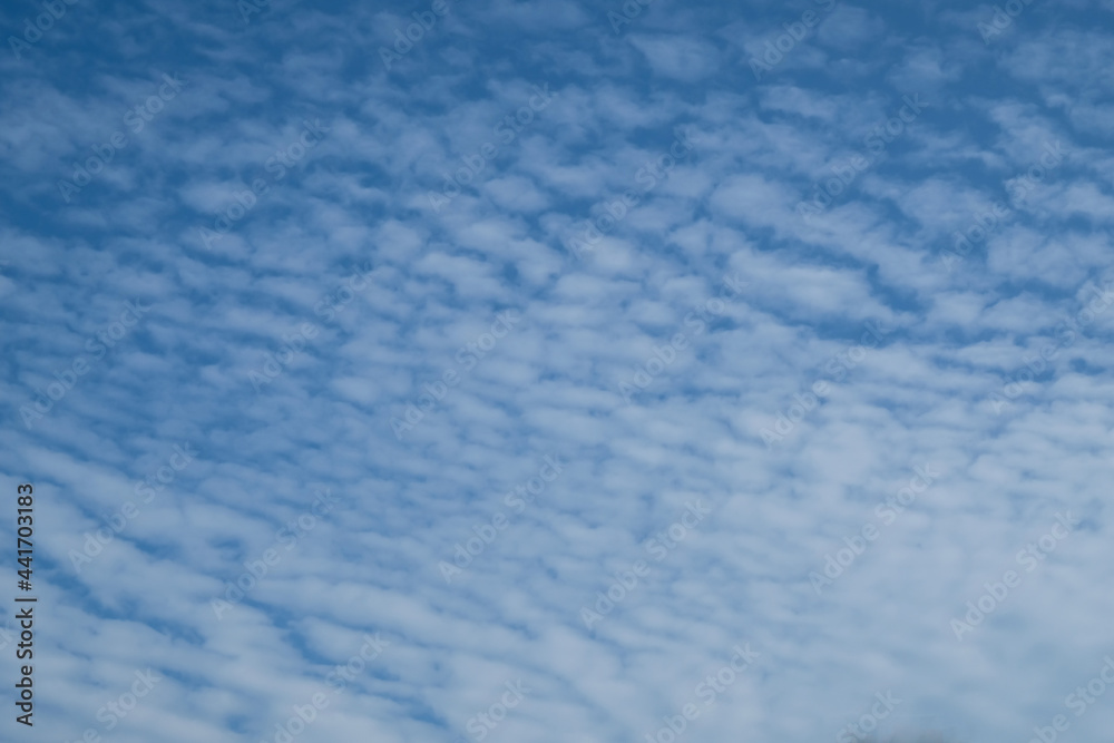 Nature's wonder creations / Cirrocumulus Clouds / Rare sight in equatorial climate to see blue sky and light cloud formations Nature's wonder creations / Cirrocumulus Clouds / Rare sight in equatorial climate to see blue sky and light cloud formations