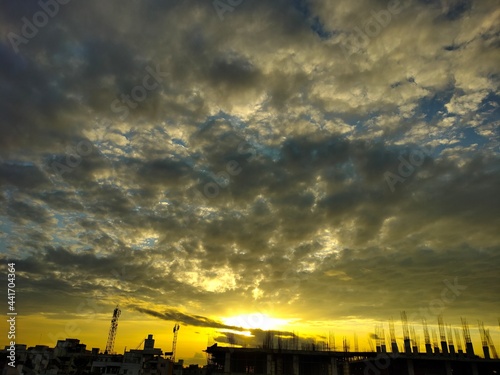 cloudy sky sunset