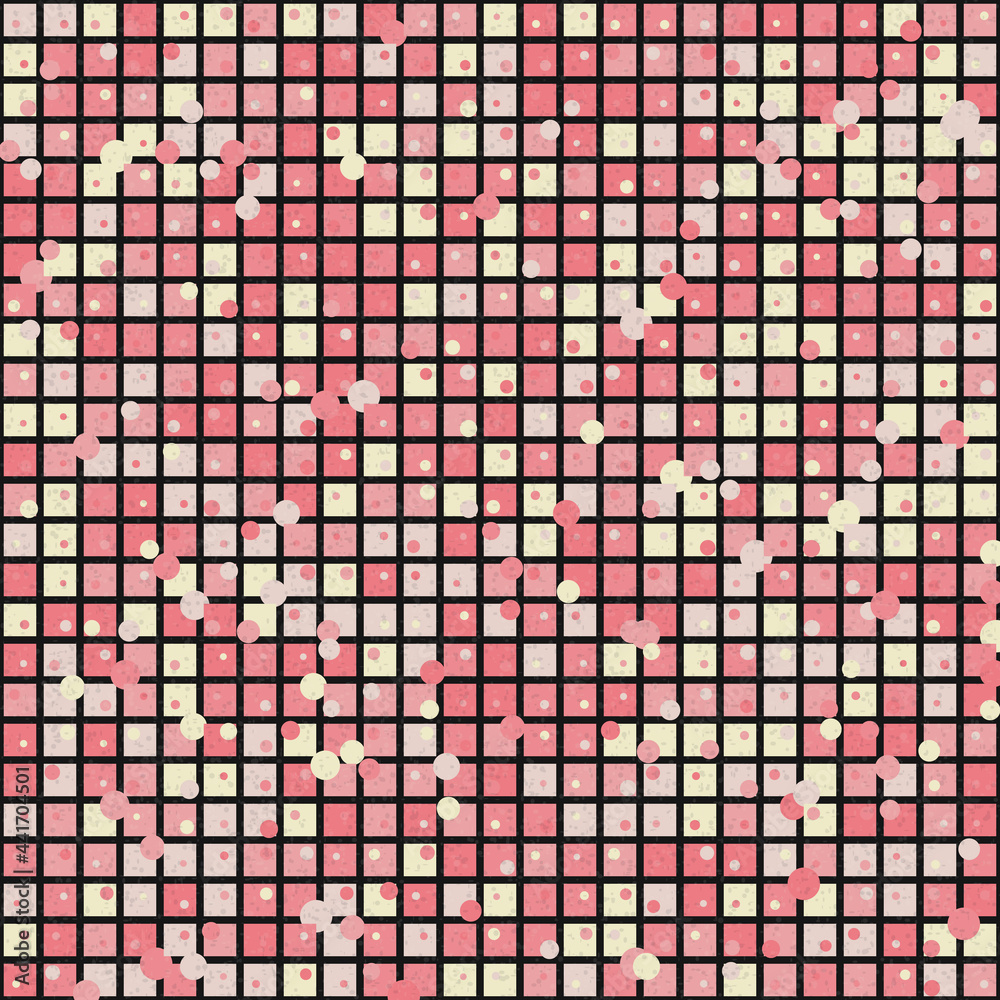 Fototapeta premium Abstract Geometric Pattern generative computational art illustration