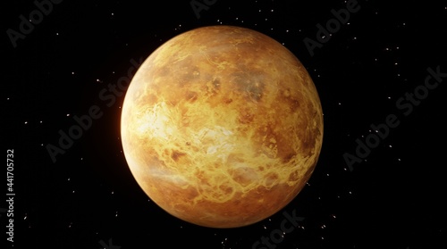 Venus with atmosphere 