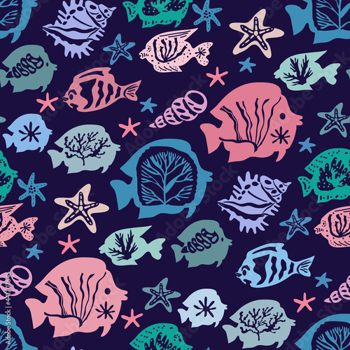 Sea fish pattern 8