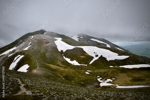 landscape with snow Sibillini