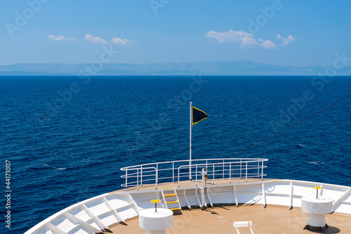 cruise ship sailing on island excursion © kosmos111
