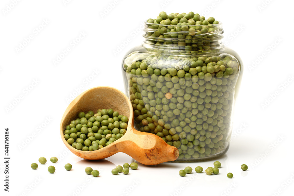 soya beans on white background soya beans on white background