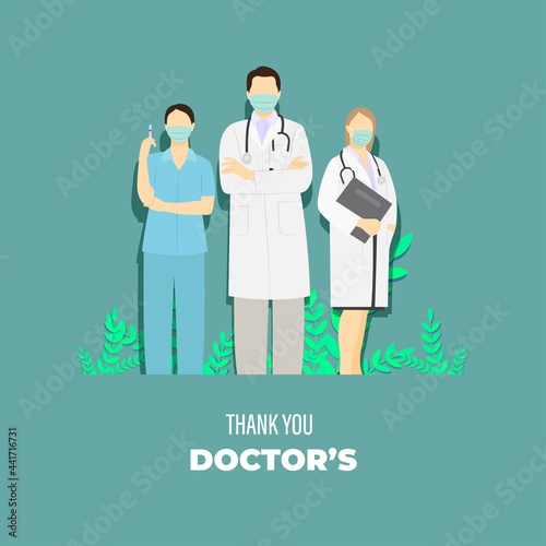 vector illustration for doctors day