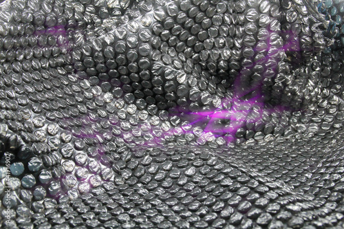 Konstfotografi wrap black bubbles in with an abstract effect