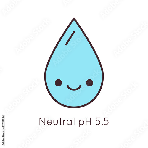 pH icon logo. Vector isolated concept