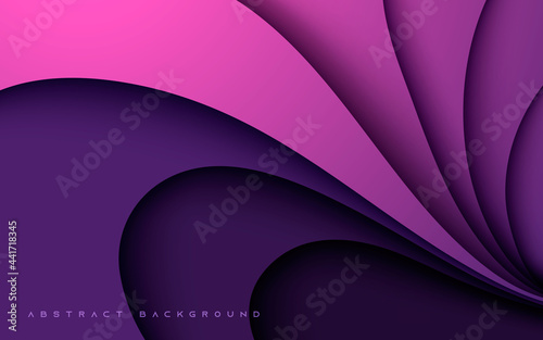 Purple dimension background dynamic papercut composition