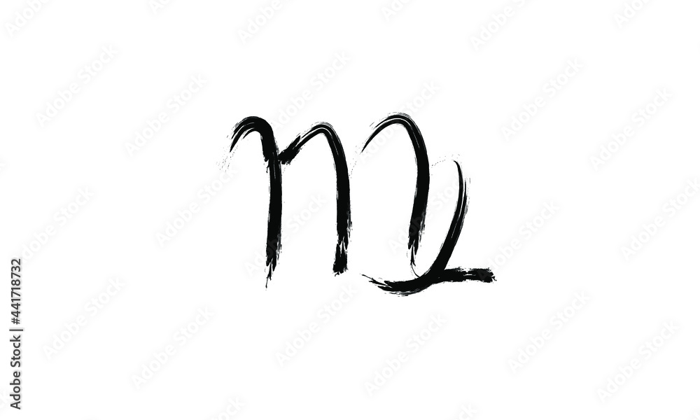 Hand drawn virgo zodiac illustration. Simple line hand virgo zodiac icon. Virgo zodiac vector symbol. Hand drawing virgo zodiac sign Hand drawn virgo zodiac illustration. Simple line hand virgo zodiac icon. Virgo zodiac vector symbol. Hand drawing virgo zodiac sign