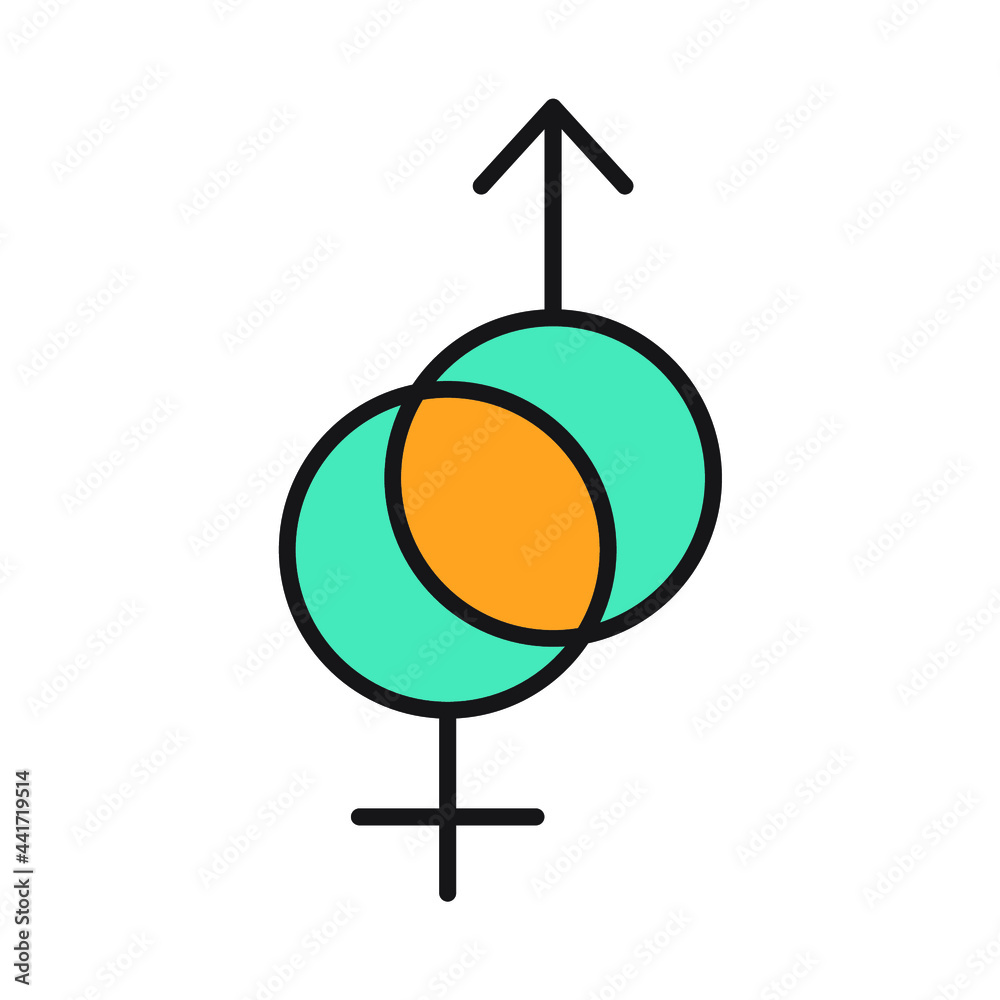 Fototapeta premium gender icons symbol vector elements for infographic web