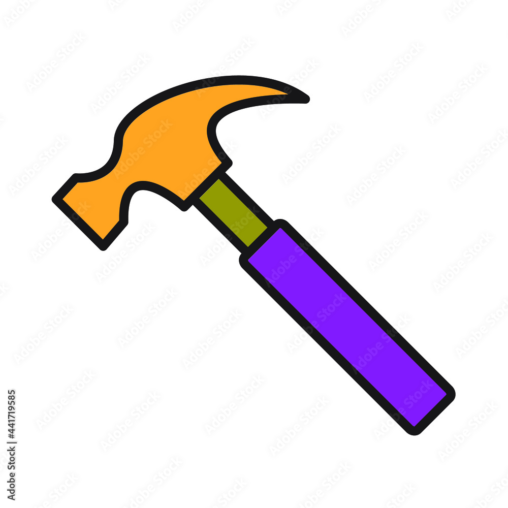 Hammer icons symbol vector elements for infographic web Hammer icons symbol vector elements for infographic web