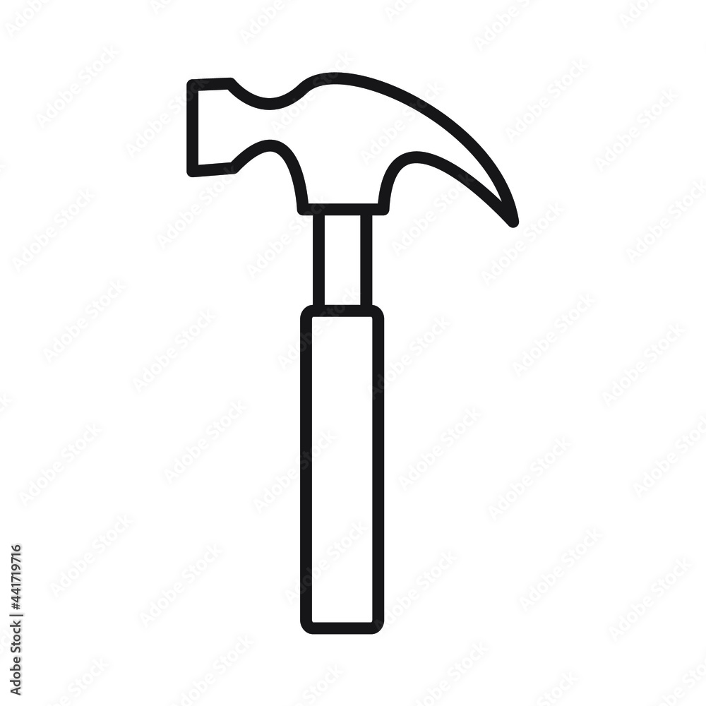 Hammer icons symbol vector elements for infographic web Hammer icons symbol vector elements for infographic web