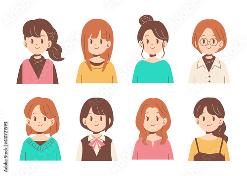 若い女性セット