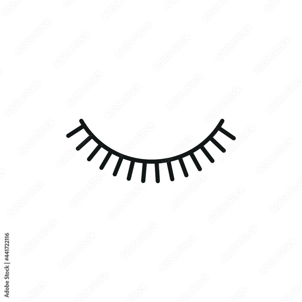 eyelashes logo icon design template vector eyelashes logo icon design template vector
