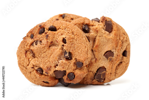 Cookie tower on white background © zcy