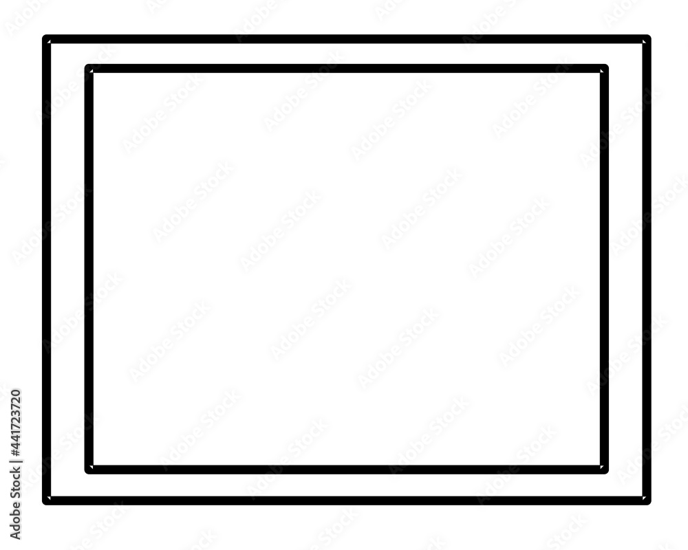 Vector stock of simple frame on white background Vector stock of simple frame on white background