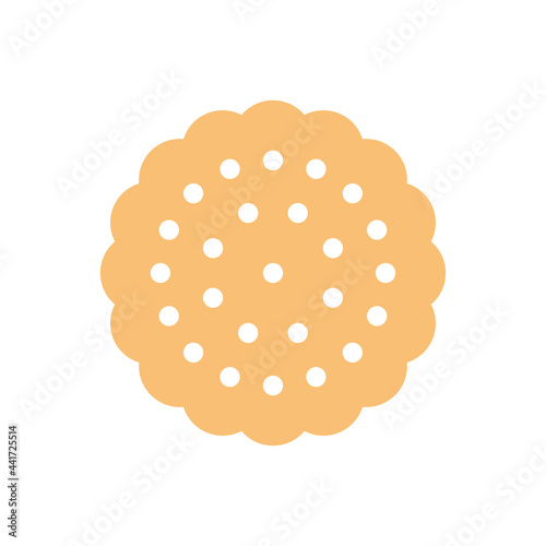 cookie icons. round crackers icon