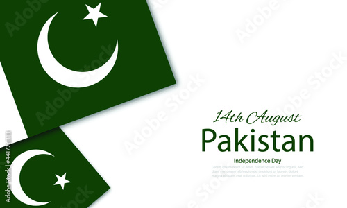 Vector Illustration of Pakistan Independence day.