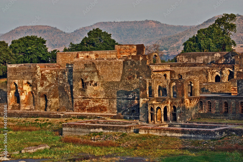 Ancient ruins of Mandu City dating to Sixth Century in Madhya Pradesh, India