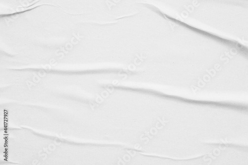 Wallpaper Mural Blank white crumpled and creased paper poster texture background Torontodigital.ca