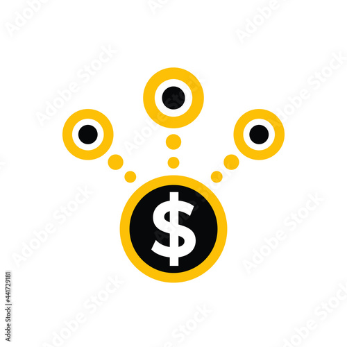 income streams icon on white