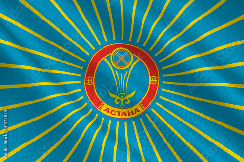 Flag of Astana, Kazakhstan photo