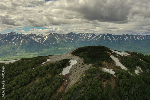 Wallpaper Mural Aerial view of Viluchinskiy volcano in Kamchatka Peninsula Torontodigital.ca