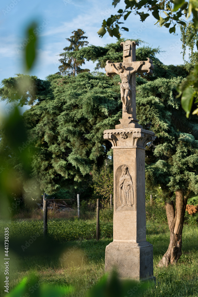 Crucifix in Seletice village. Czech Republic. Crucifix in Seletice village. Czech Republic.