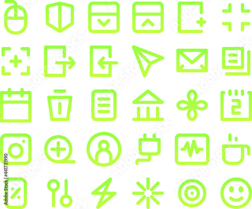 Element interface for website and app icons Icon