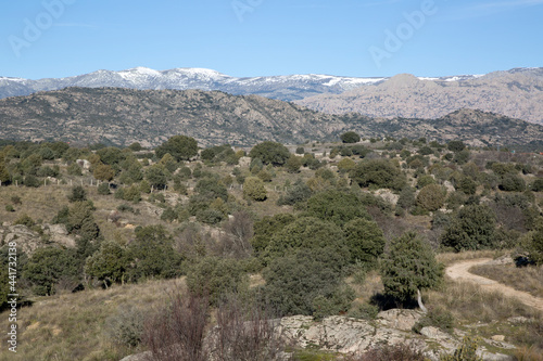 View of Guadarrama Mountain Range, Madrid