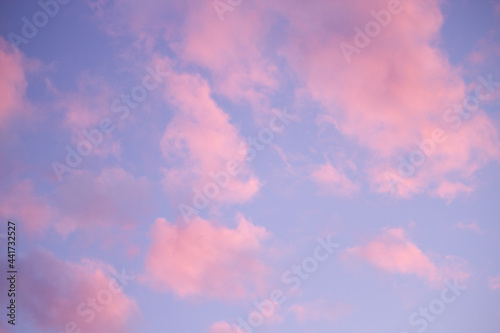 Beautiful pink clouds
