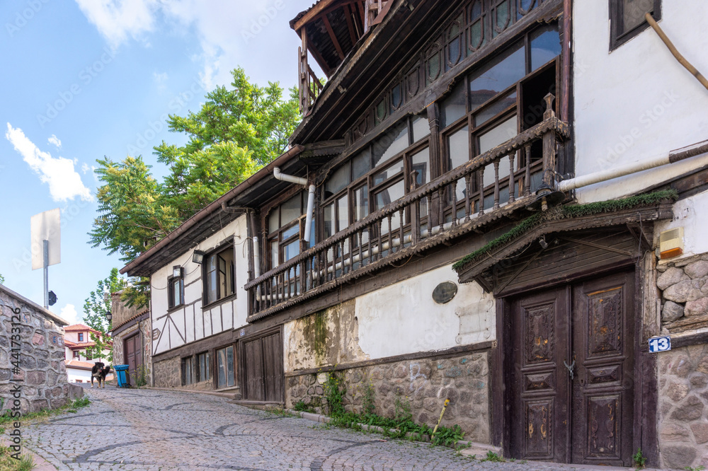 Poor neighborhoods and old city streets in the Middle East