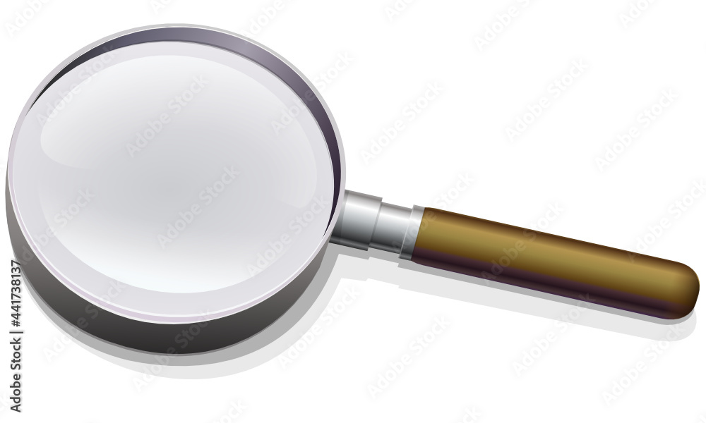 magnifying glass isolated on white background magnifying glass isolated on white background