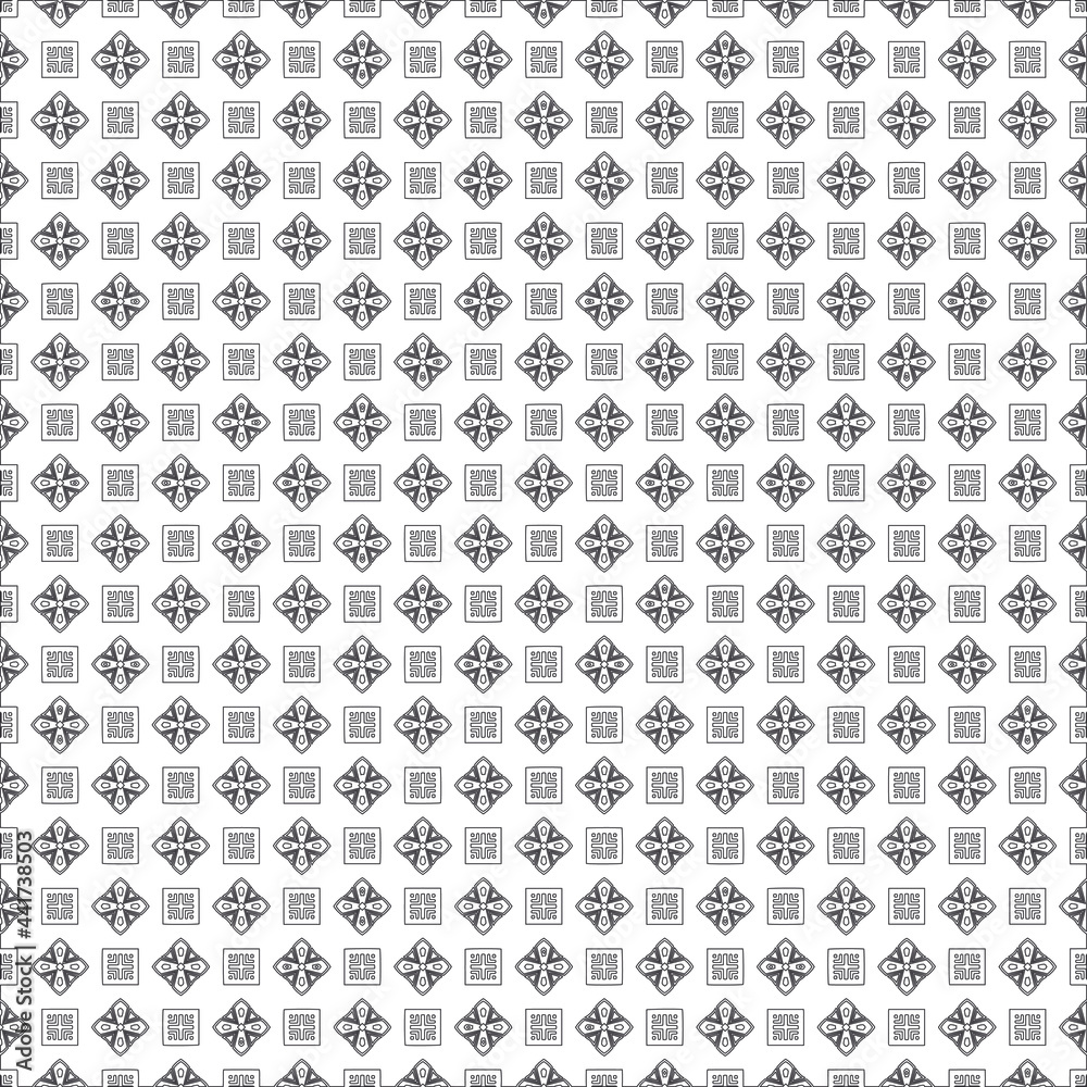 Vector geometric pattern. Repeating elements stylish background abstract ornament for wallpapers and backgrounds. Black and white colors. big texture.
Vector geometric pattern. Repeating elements stylish background abstract ornament for wallpapers and backgrounds. Black and white colors. big texture.
