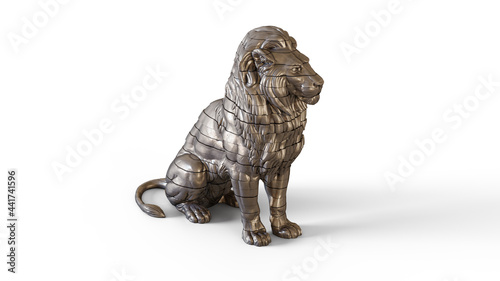 Sliced Lion Sculpture © Roman