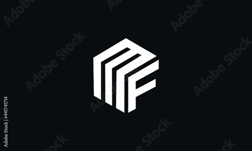 MF and FM F or M Initial Letter Vector Logo Design For Brand