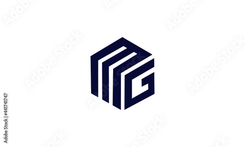 MG and GM G or M Initial Letter Vector Logo Design For Brand