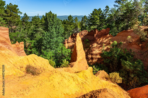 The ocher rocks