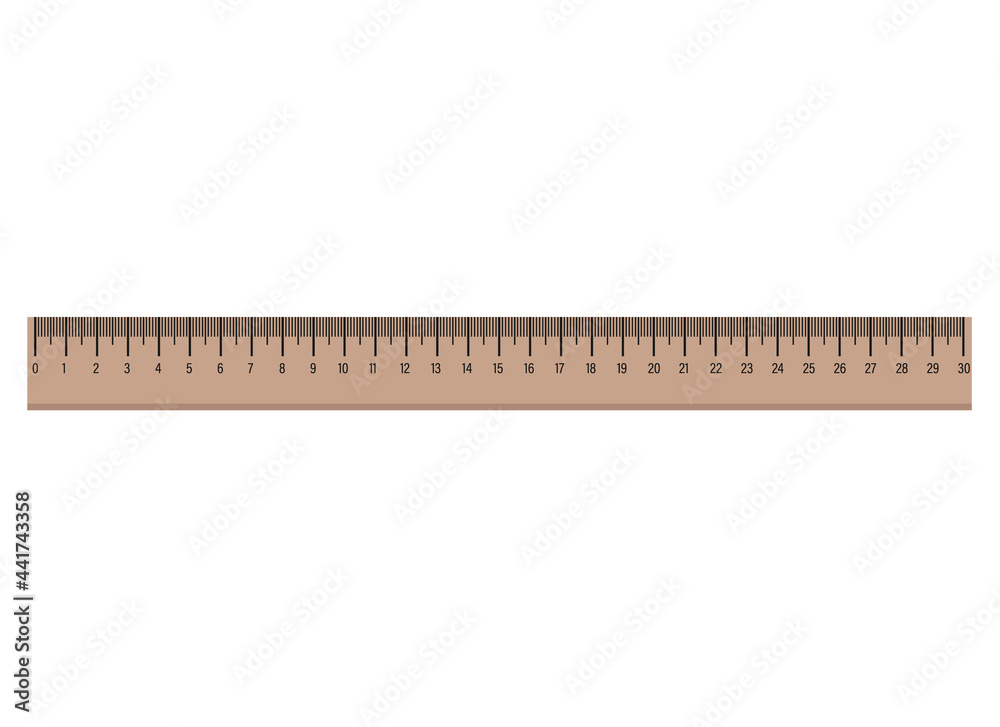 Illustration of rulers of different shapes and green colors Illustration of rulers of different shapes and green colors