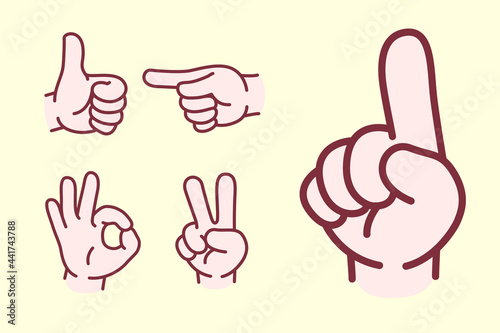 ハンドサイン セット