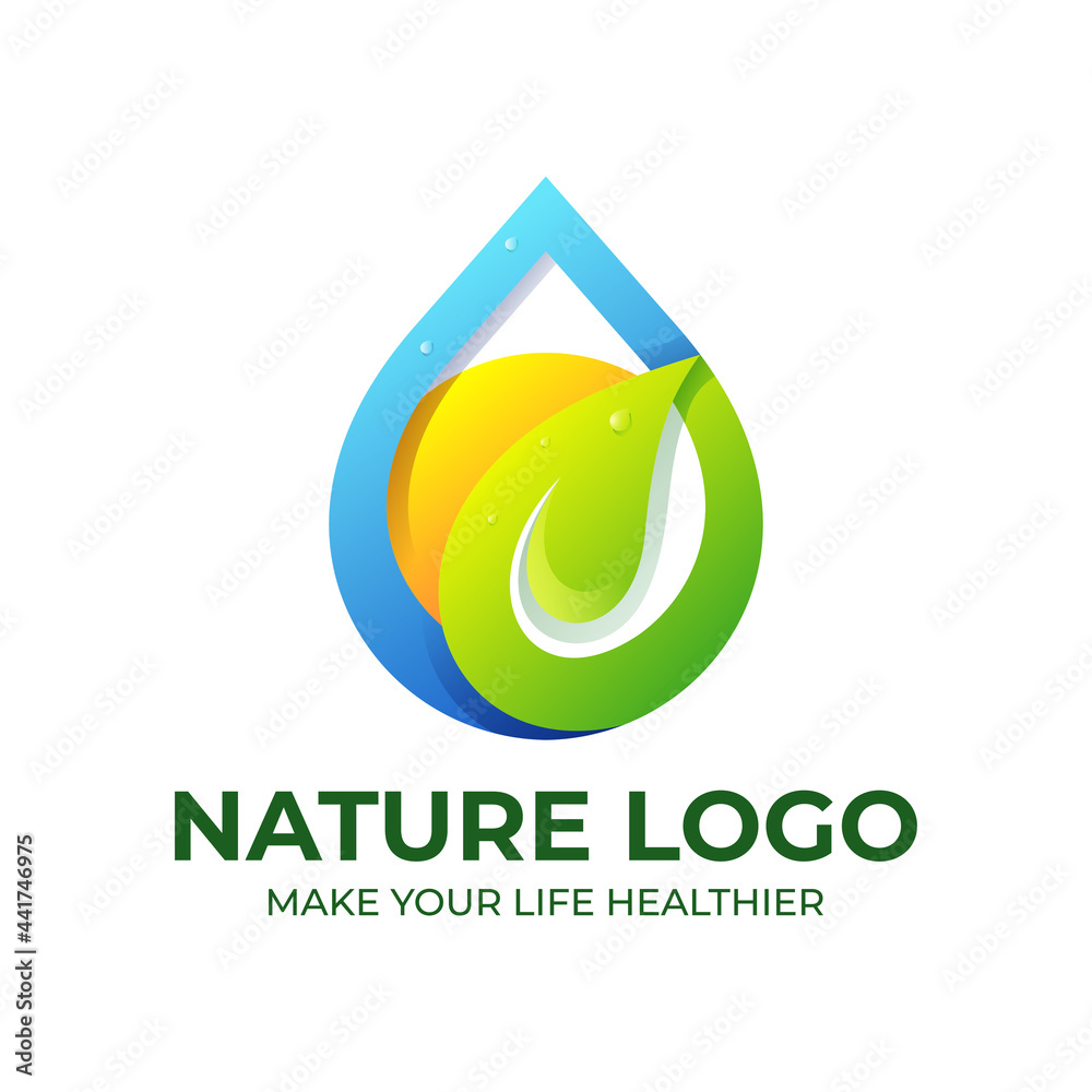 colorful nature logo colorful nature logo