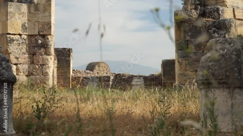 Hierapolis Ancient City in Pamukkale Turkey photo