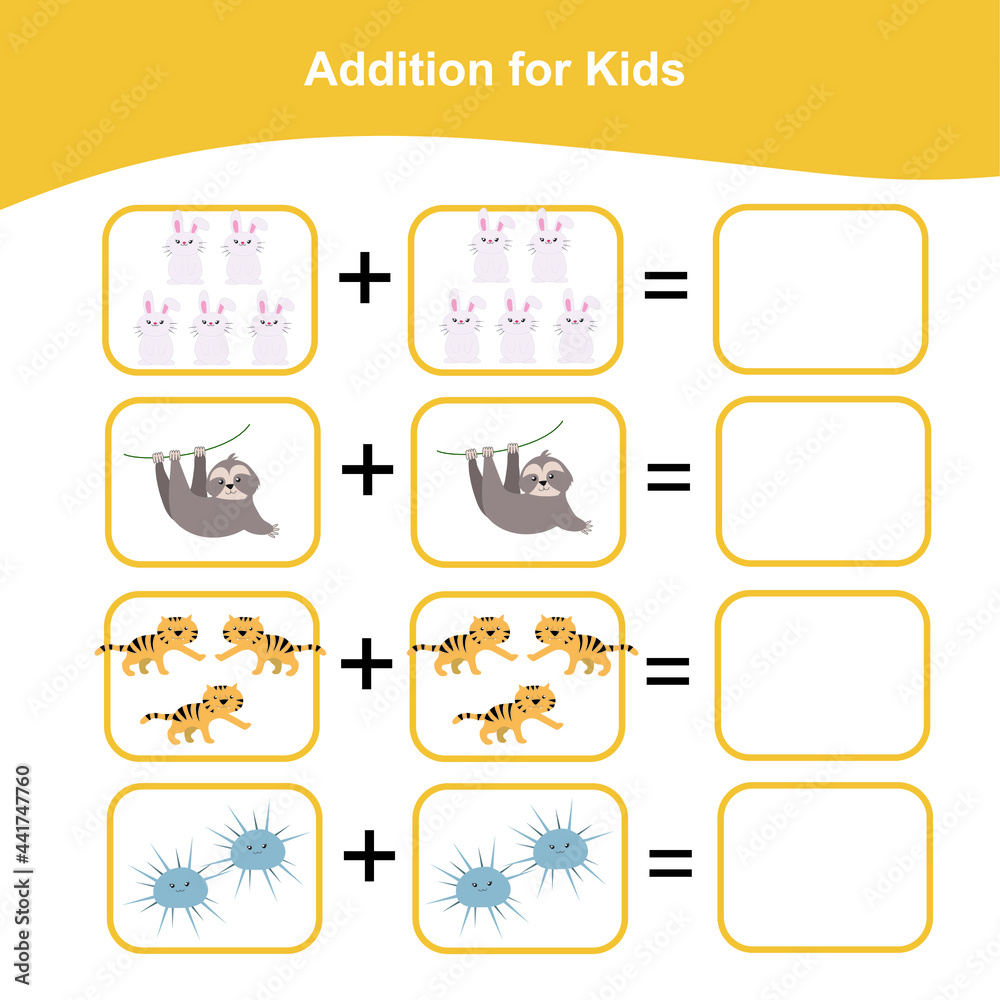 Counting game for preschool children. This worksheet is good for ...
