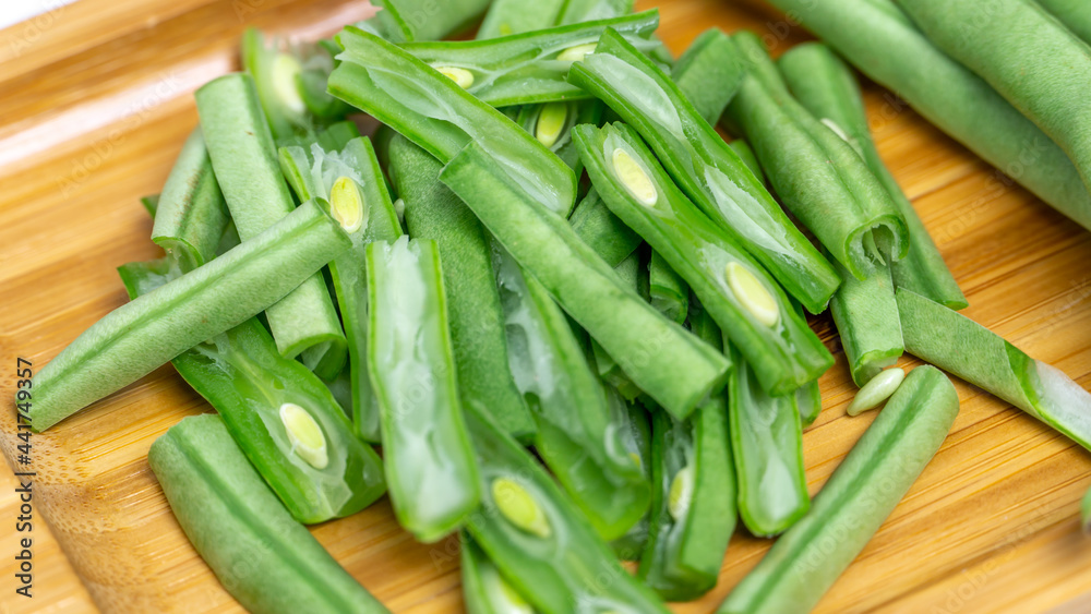 Fresh raw green beans Fresh raw green beans