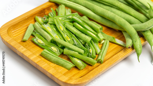 Fresh raw green beans