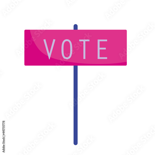 vote placard promotion