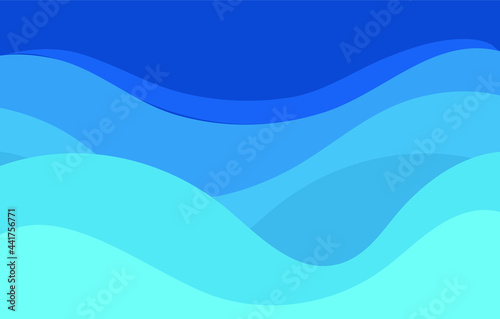 blue to success. Modern Minimalist Style. Vector Illustration For Posters